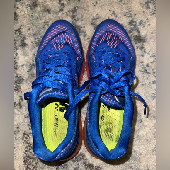 Nike Air Max 2014 Blue/Pink Running Shoes Womens 8 - Picture 5 of 6